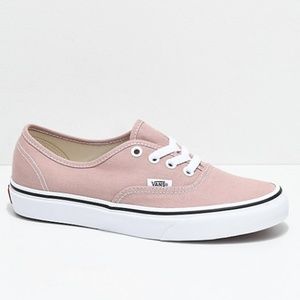 Womens Vans Shoes: Authentic Mahogany Rose/White
